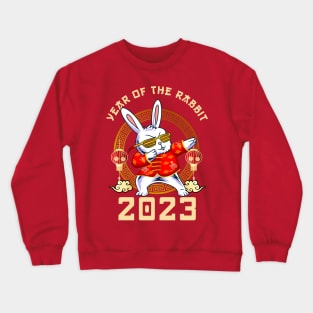 Dabbing Rabbit Year of the Rabbit 2023 Chinese New Year 2023 Crewneck Sweatshirt